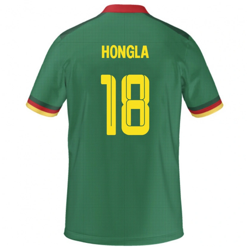 Danxen Heren Kameroen Martin Hongla #18 Groen Thuisshirt Thuistenue 24-26 T-Shirt