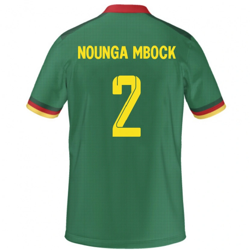 Danxen Heren Kameroen Eiffrel Hernandez Nounga Mbock #2 Groen Thuisshirt Thuistenue 24-26 T-Shirt