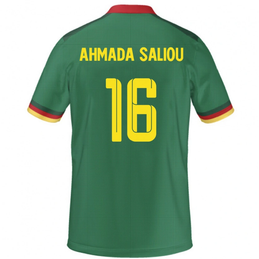 Danxen Heren Kameroen Mamoudou Ahmada Saliou #16 Groen Thuisshirt Thuistenue 24-26 T-Shirt