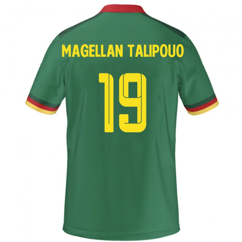 Danxen Heren Kameroen Ghane Magellan Talipouo #19 Groen Thuisshirt Thuistenue 24-26 T-Shirt