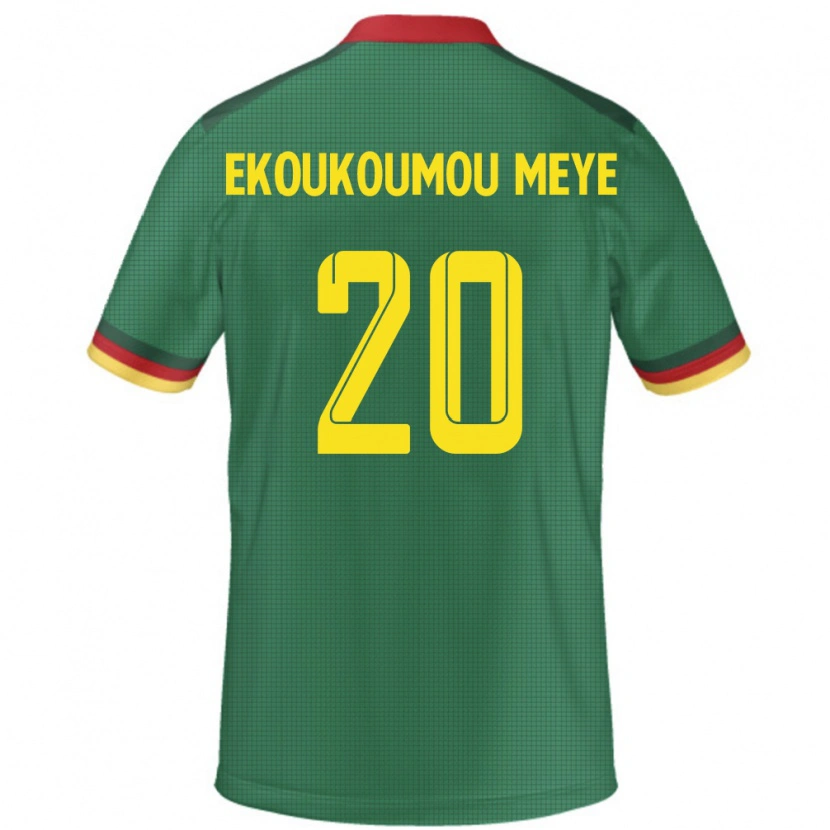 Danxen Heren Kameroen Ivan Donald Ekoukoumou Meye #20 Groen Thuisshirt Thuistenue 24-26 T-Shirt