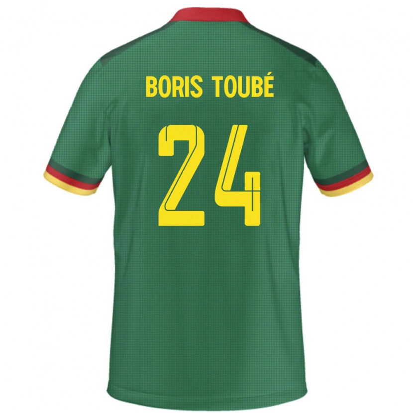 Danxen Heren Kameroen Godefroy Christopher Boris Toubé #24 Groen Thuisshirt Thuistenue 24-26 T-Shirt