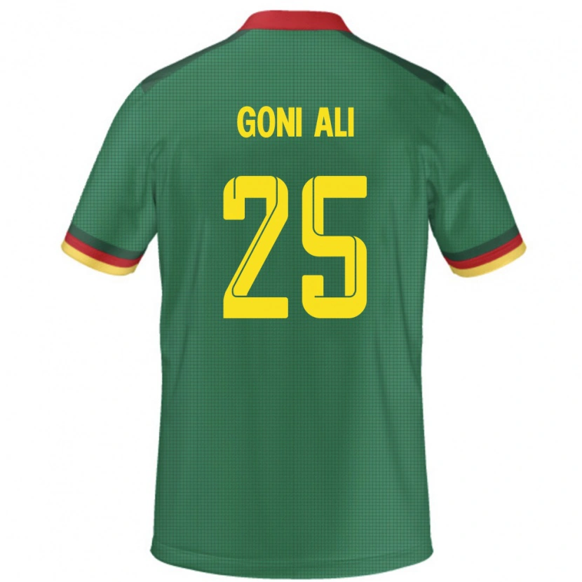 Danxen Heren Kameroen Goni Ali #25 Groen Thuisshirt Thuistenue 24-26 T-Shirt