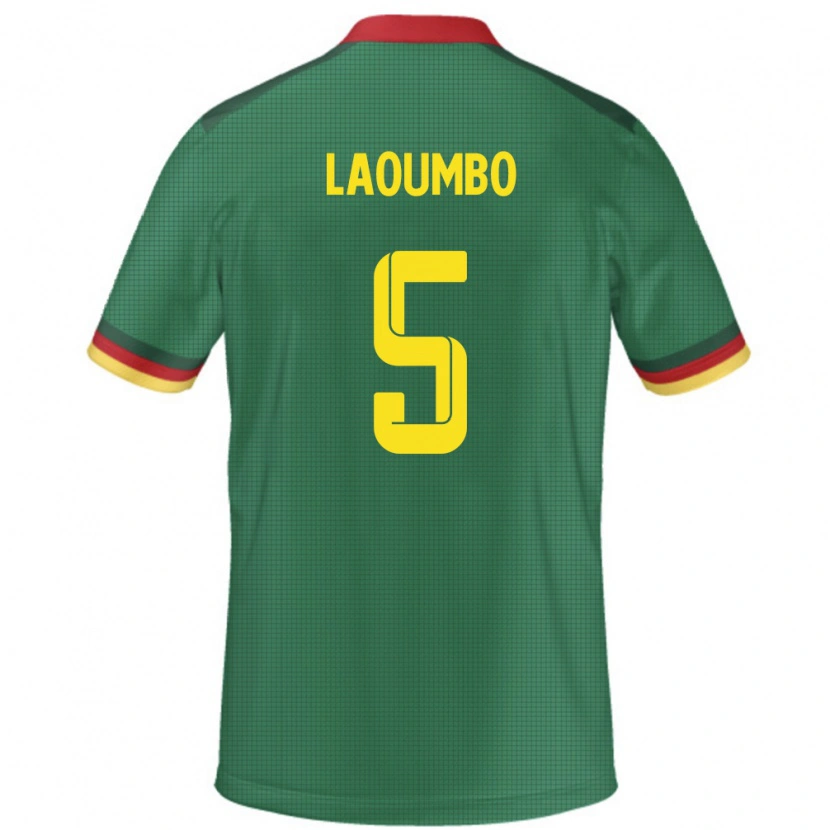 Danxen Heren Kameroen Bere Laoumbo #5 Groen Thuisshirt Thuistenue 24-26 T-Shirt