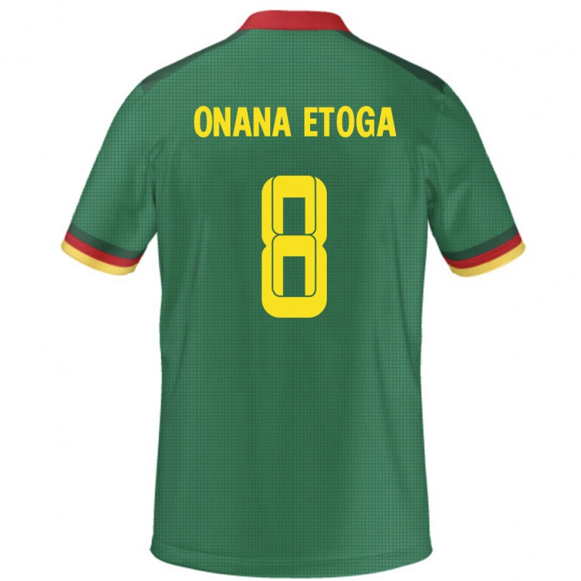 Danxen Heren Kameroen Loic Onana Etoga #8 Groen Thuisshirt Thuistenue 24-26 T-Shirt