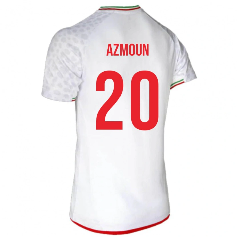 Danxen Heren Iran Sardar Azmoun #20 Wit Thuisshirt Thuistenue 24-26 T-Shirt