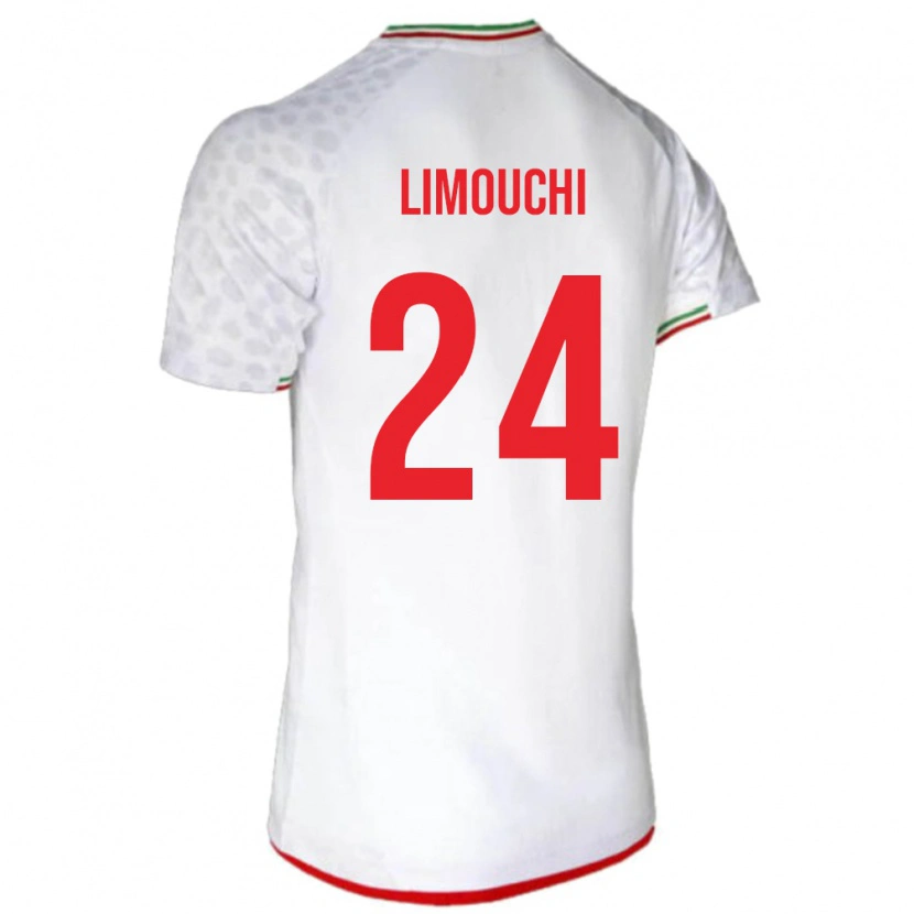 Danxen Heren Iran Mehdi Limouchi #24 Wit Thuisshirt Thuistenue 24-26 T-Shirt