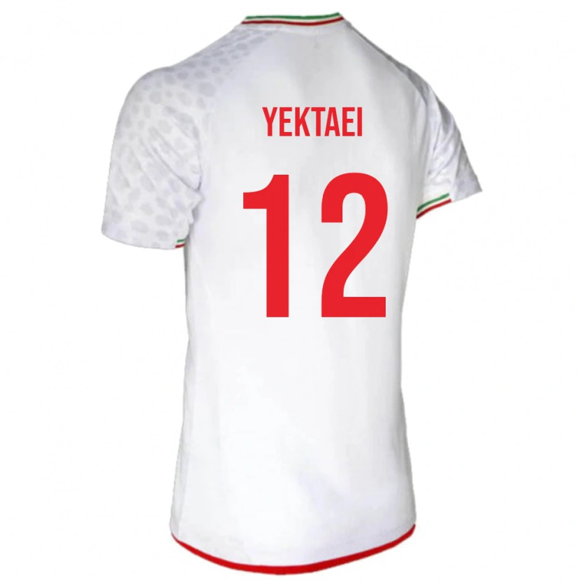 Danxen Heren Iran Maryam Yektaei #12 Wit Thuisshirt Thuistenue 24-26 T-Shirt