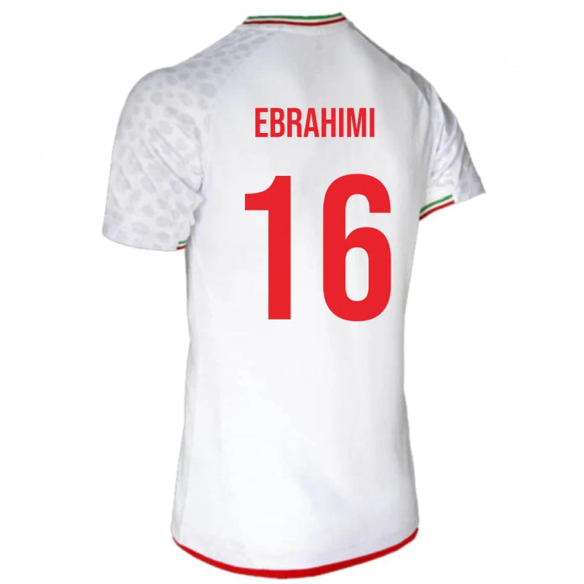 Danxen Heren Iran Omid Ebrahimi #16 Wit Thuisshirt Thuistenue 24-26 T-Shirt