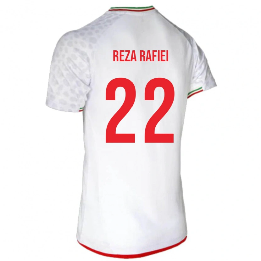 Danxen Heren Iran Amir Reza Rafiei #22 Wit Thuisshirt Thuistenue 24-26 T-Shirt