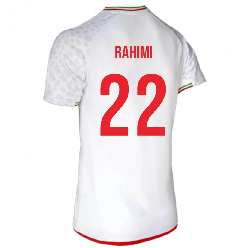 Danxen Heren Iran Farzad Rahimi #22 Wit Thuisshirt Thuistenue 24-26 T-Shirt