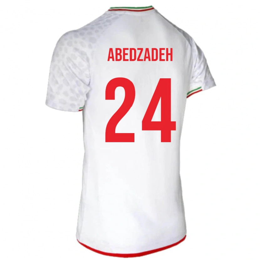 Danxen Heren Iran Amir Abedzadeh #24 Wit Thuisshirt Thuistenue 24-26 T-Shirt