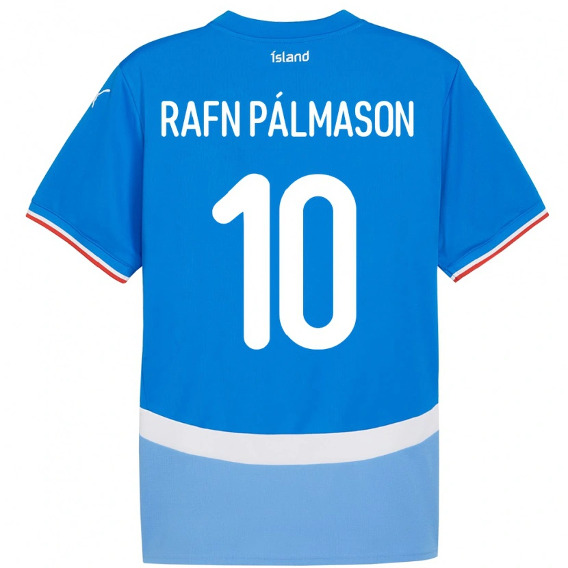 Danxen Heren Ijsland Alexander Rafn Pálmason #10 Blauw Thuisshirt Thuistenue 24-26 T-Shirt