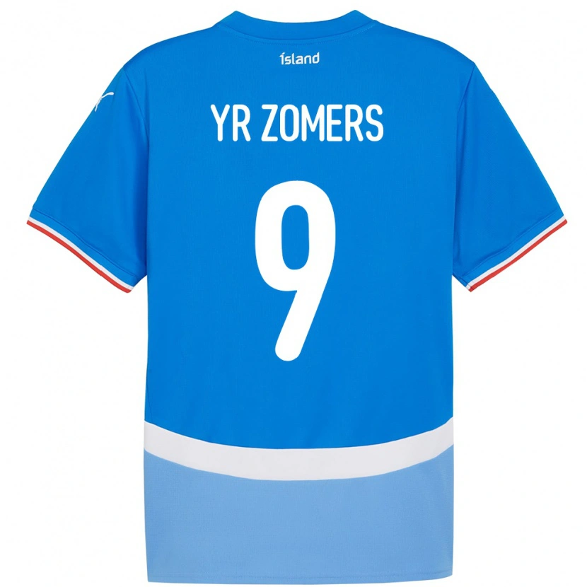 Danxen Heren Ijsland Diljá Ýr Zomers #9 Blauw Thuisshirt Thuistenue 24-26 T-Shirt