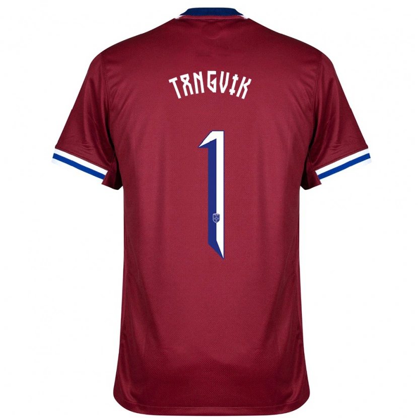 Danxen Heren Noorwegen Sander Tangvik #1 Rood Blauw Wit Thuisshirt Thuistenue 24-26 T-Shirt
