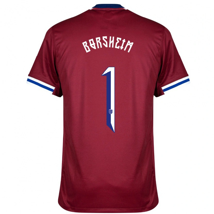 Danxen Heren Noorwegen Martin Børsheim #1 Rood Blauw Wit Thuisshirt Thuistenue 24-26 T-Shirt