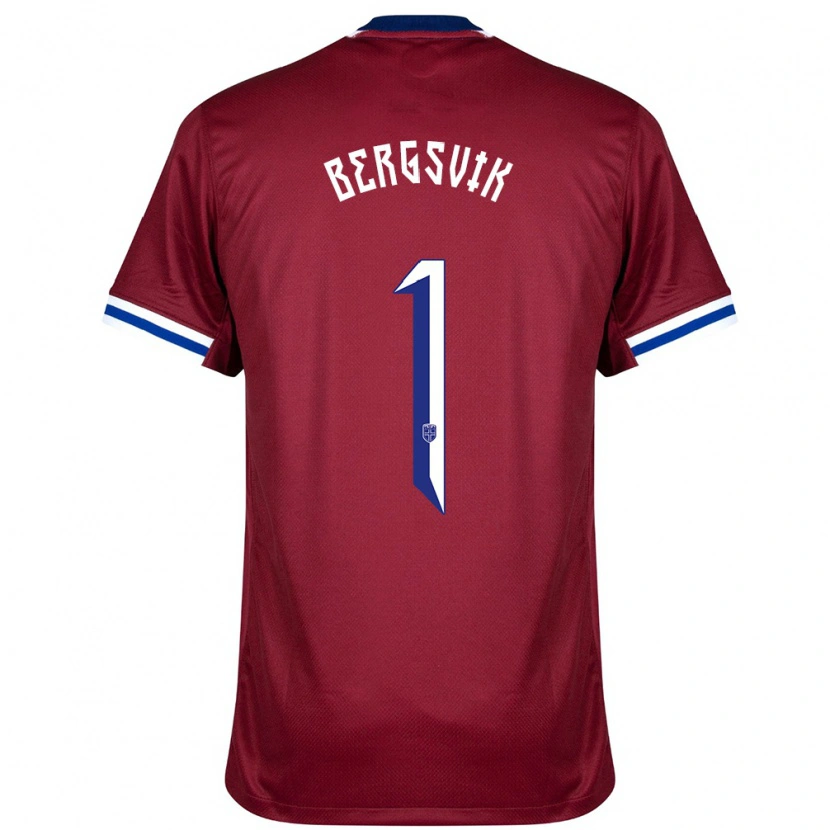 Danxen Heren Noorwegen Aksel Bergsvik #1 Rood Blauw Wit Thuisshirt Thuistenue 24-26 T-Shirt