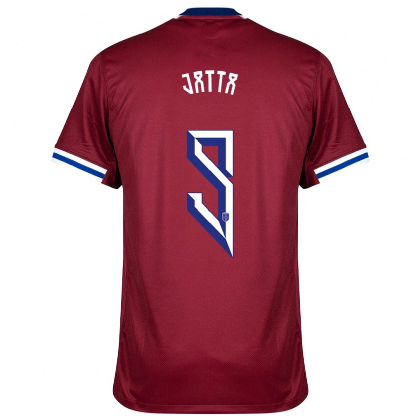 Danxen Heren Noorwegen Seedy Jatta #9 Rood Blauw Wit Thuisshirt Thuistenue 24-26 T-Shirt