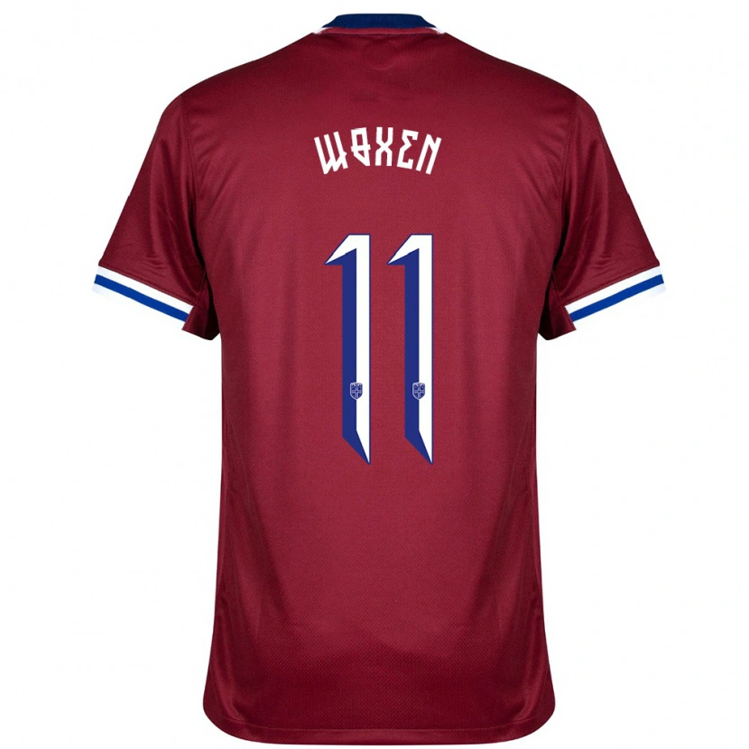 Danxen Heren Noorwegen Harald Woxen #11 Rood Blauw Wit Thuisshirt Thuistenue 24-26 T-Shirt