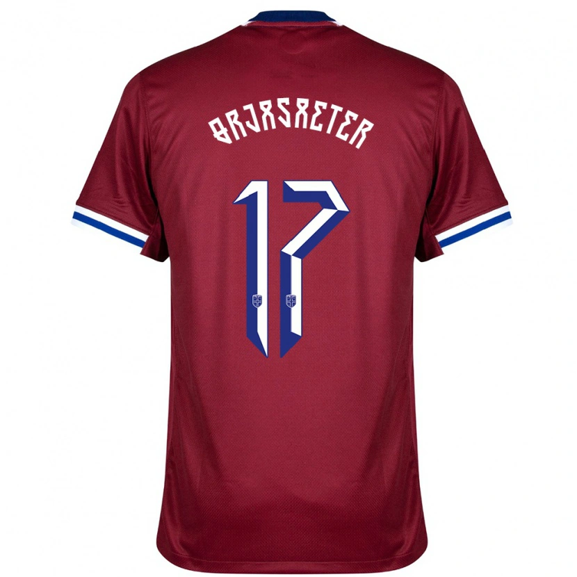 Danxen Heren Noorwegen Sondre Ørjasæter #17 Rood Blauw Wit Thuisshirt Thuistenue 24-26 T-Shirt