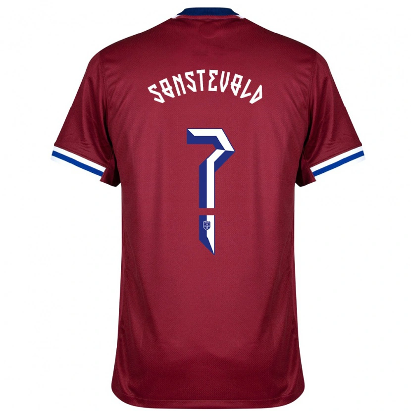 Danxen Heren Noorwegen Anja Sønstevold #0 Rood Blauw Wit Thuisshirt Thuistenue 24-26 T-Shirt