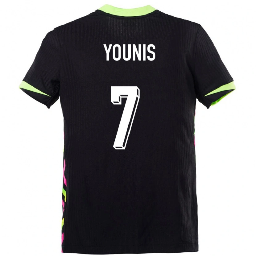 Danxen Heren Australië Marcus Younis #7 Donkerblauw Uitshirt Uittenue 24-26 T-Shirt