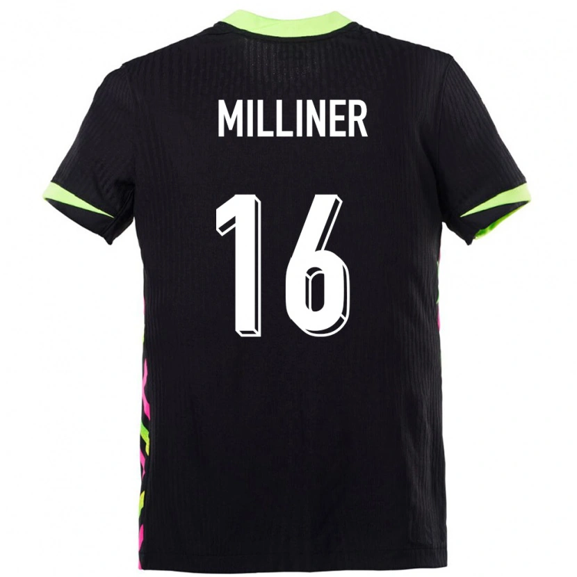 Danxen Heren Australië Miles Milliner #16 Donkerblauw Uitshirt Uittenue 24-26 T-Shirt