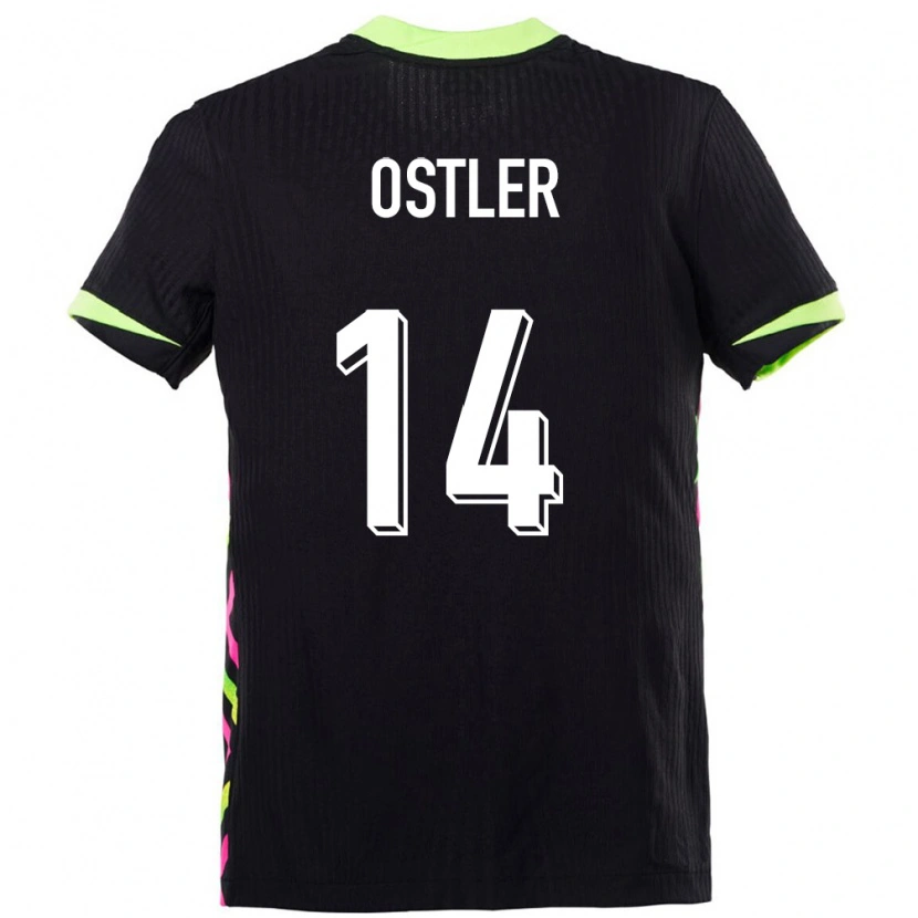 Danxen Heren Australië Trent Ostler #14 Donkerblauw Uitshirt Uittenue 24-26 T-Shirt