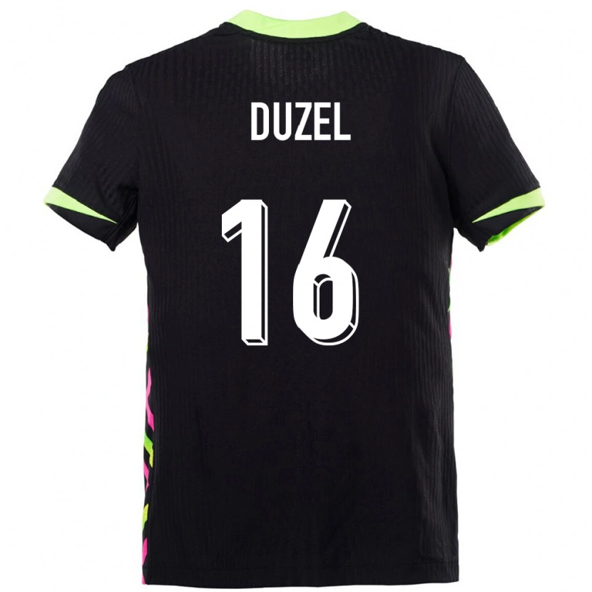 Danxen Heren Australië Luke Duzel #16 Donkerblauw Uitshirt Uittenue 24-26 T-Shirt