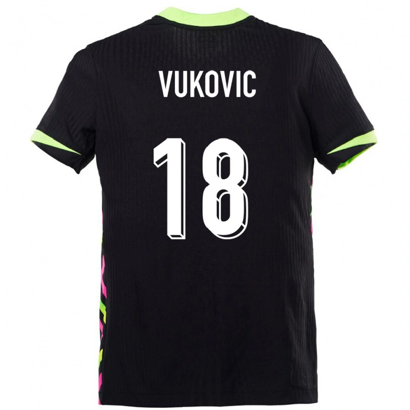 Danxen Heren Australië Danny Vukovic #18 Donkerblauw Uitshirt Uittenue 24-26 T-Shirt
