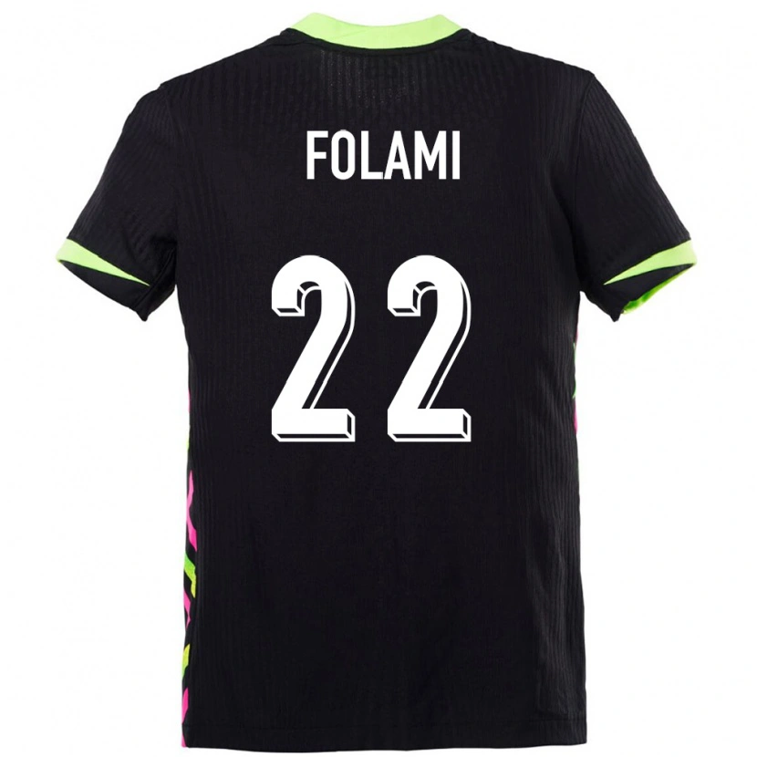Danxen Heren Australië Ben Folami #22 Donkerblauw Uitshirt Uittenue 24-26 T-Shirt