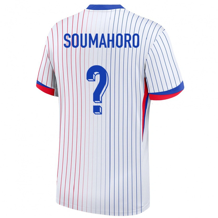 Danxen Heren Frankrijk Aboubaka Soumahoro #0 Wit Uitshirt Uittenue 24-26 T-Shirt