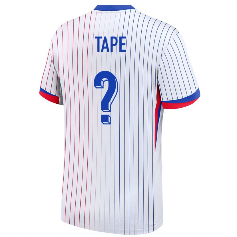 Danxen Heren Frankrijk Axel Tape #0 Wit Uitshirt Uittenue 24-26 T-Shirt