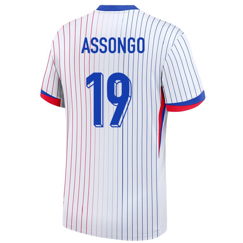 Danxen Heren Frankrijk Ilan Assongo #19 Wit Uitshirt Uittenue 24-26 T-Shirt