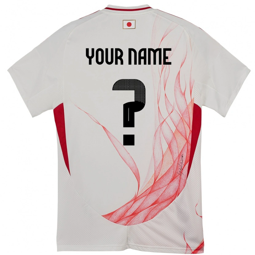 Danxen Heren Japan Uw Naam #0 Wit Uitshirt Uittenue 24-26 T-Shirt