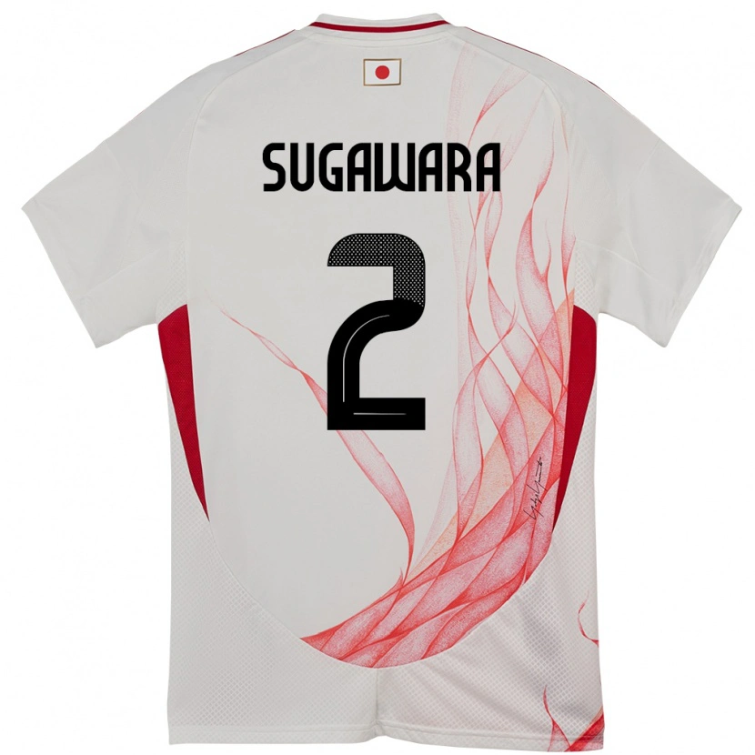 Danxen Heren Japan Yukinari Sugawara #2 Wit Uitshirt Uittenue 24-26 T-Shirt