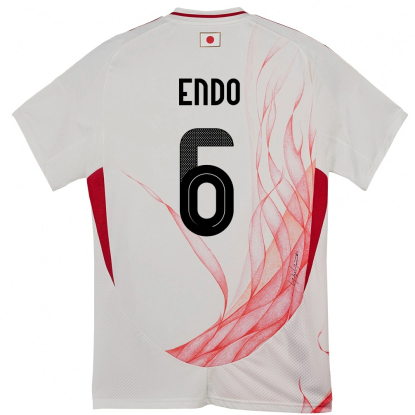 Danxen Heren Japan Wataru Endo #6 Wit Uitshirt Uittenue 24-26 T-Shirt