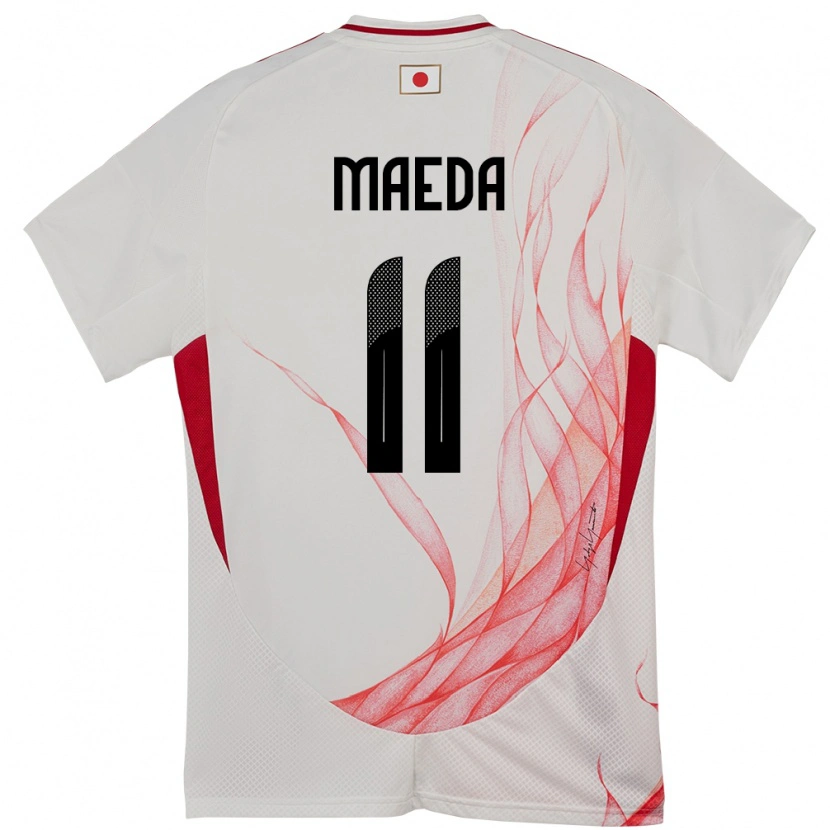 Danxen Heren Japan Daizen Maeda #11 Wit Uitshirt Uittenue 24-26 T-Shirt