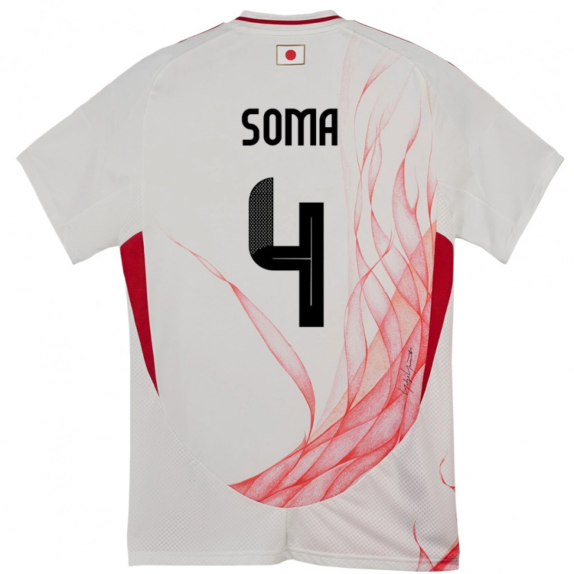 Danxen Heren Japan Rikuto Soma #4 Wit Uitshirt Uittenue 24-26 T-Shirt