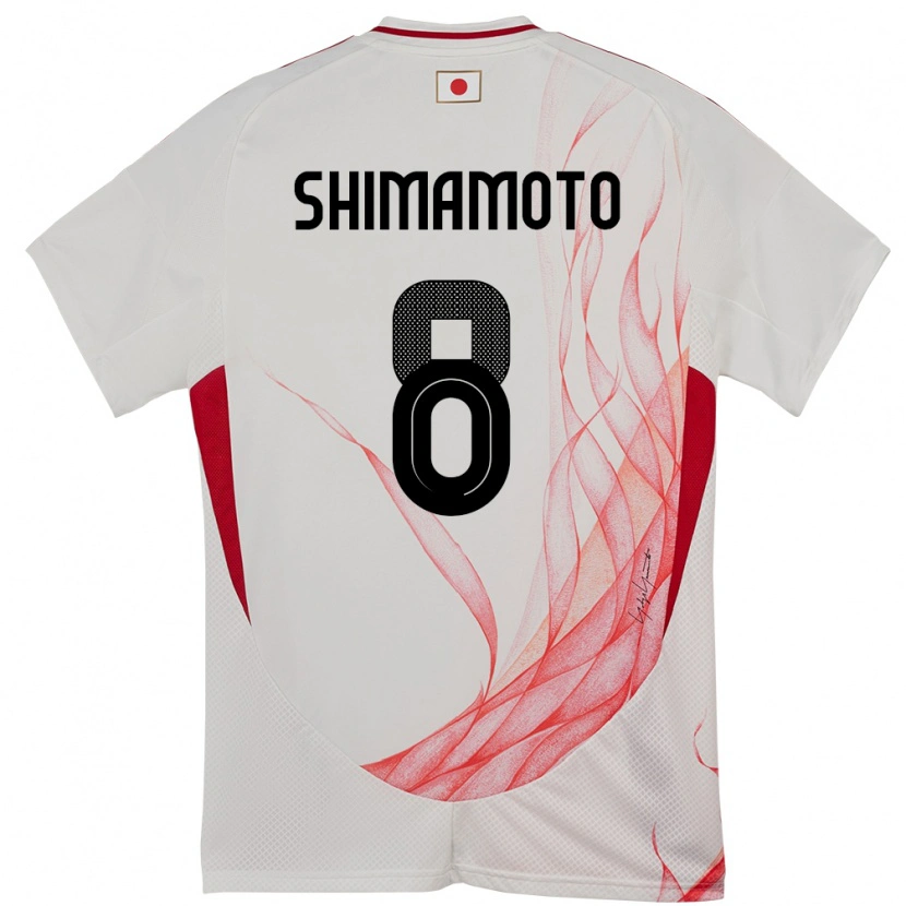Danxen Heren Japan Yudai Shimamoto #8 Wit Uitshirt Uittenue 24-26 T-Shirt
