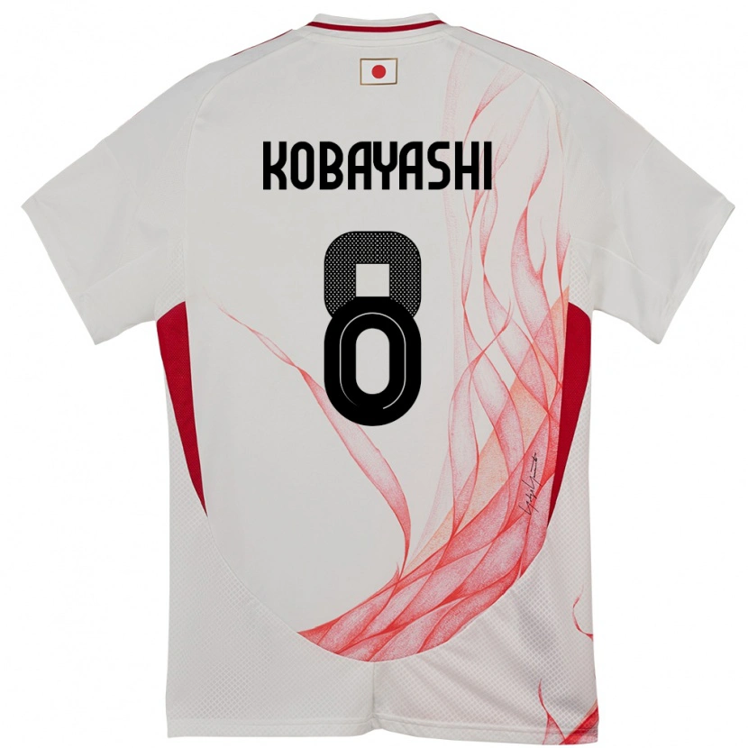Danxen Heren Japan Shimon Kobayashi #8 Wit Uitshirt Uittenue 24-26 T-Shirt