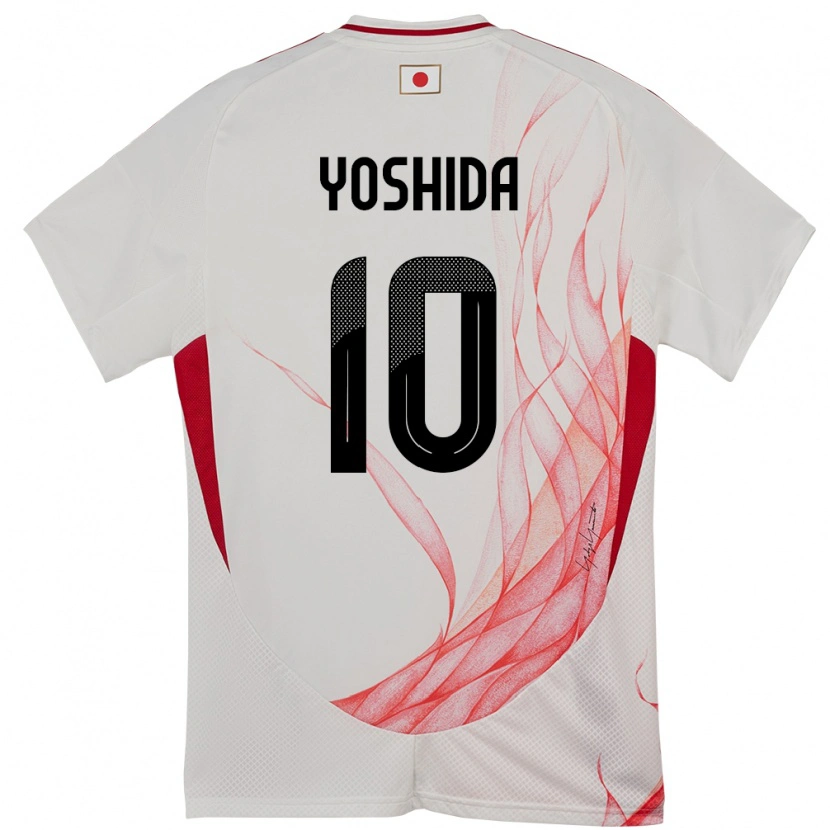 Danxen Heren Japan Minato Yoshida #10 Wit Uitshirt Uittenue 24-26 T-Shirt