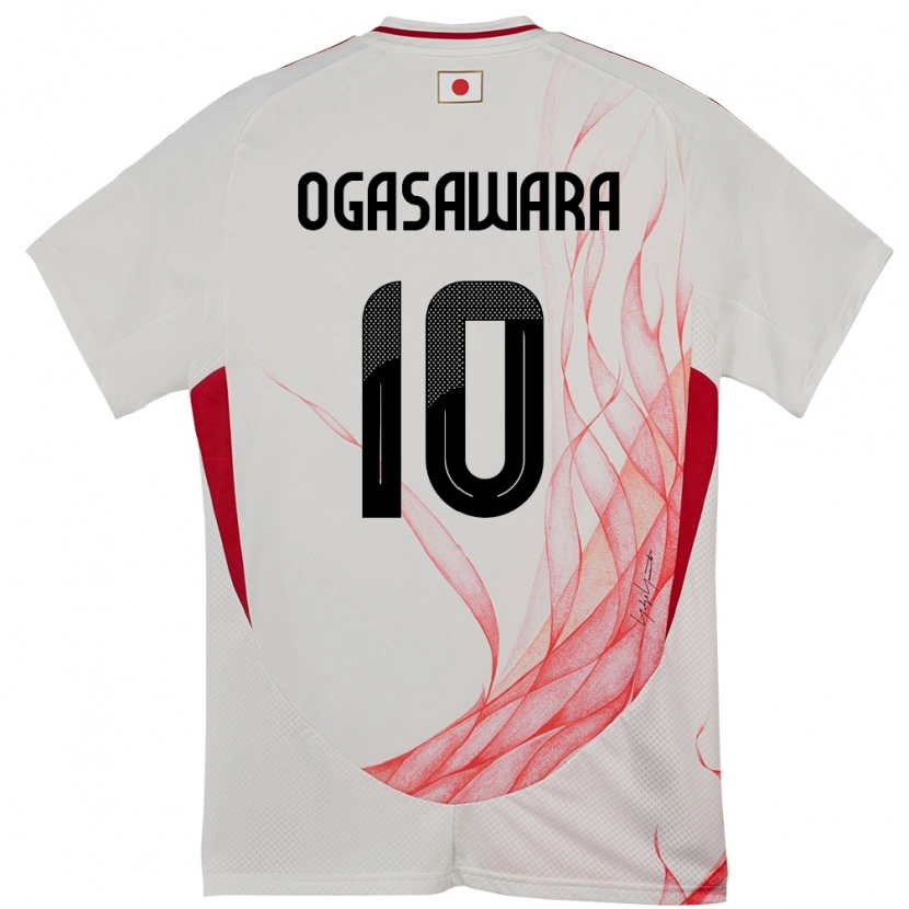Danxen Heren Japan Hiro Ogasawara #10 Wit Uitshirt Uittenue 24-26 T-Shirt