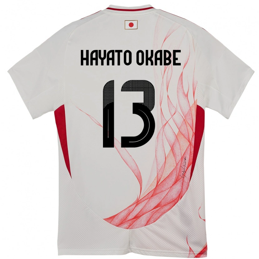 Danxen Heren Japan Tariqkani Hayato Okabe #13 Wit Uitshirt Uittenue 24-26 T-Shirt