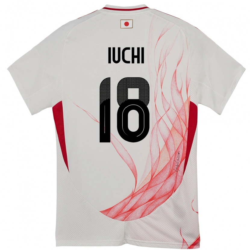 Danxen Heren Japan Yosuke Iuchi #18 Wit Uitshirt Uittenue 24-26 T-Shirt