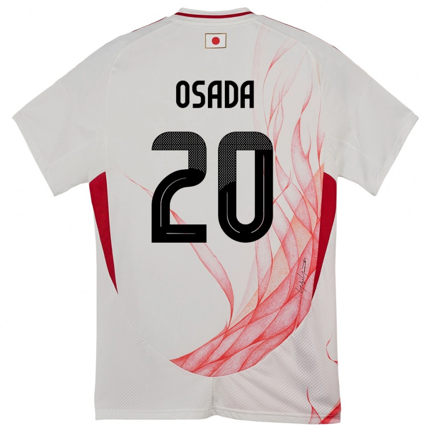 Danxen Heren Japan Towa Osada #20 Wit Uitshirt Uittenue 24-26 T-Shirt