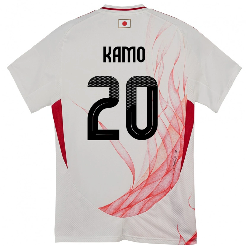 Danxen Heren Japan Yuito Kamo #20 Wit Uitshirt Uittenue 24-26 T-Shirt