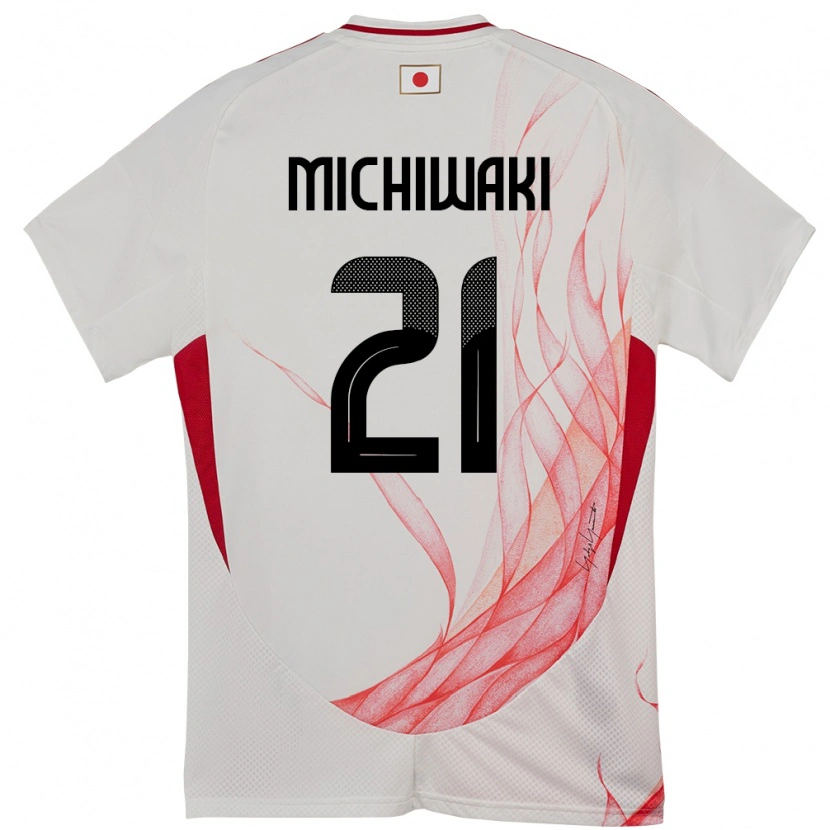 Danxen Heren Japan Yutaka Michiwaki #21 Wit Uitshirt Uittenue 24-26 T-Shirt