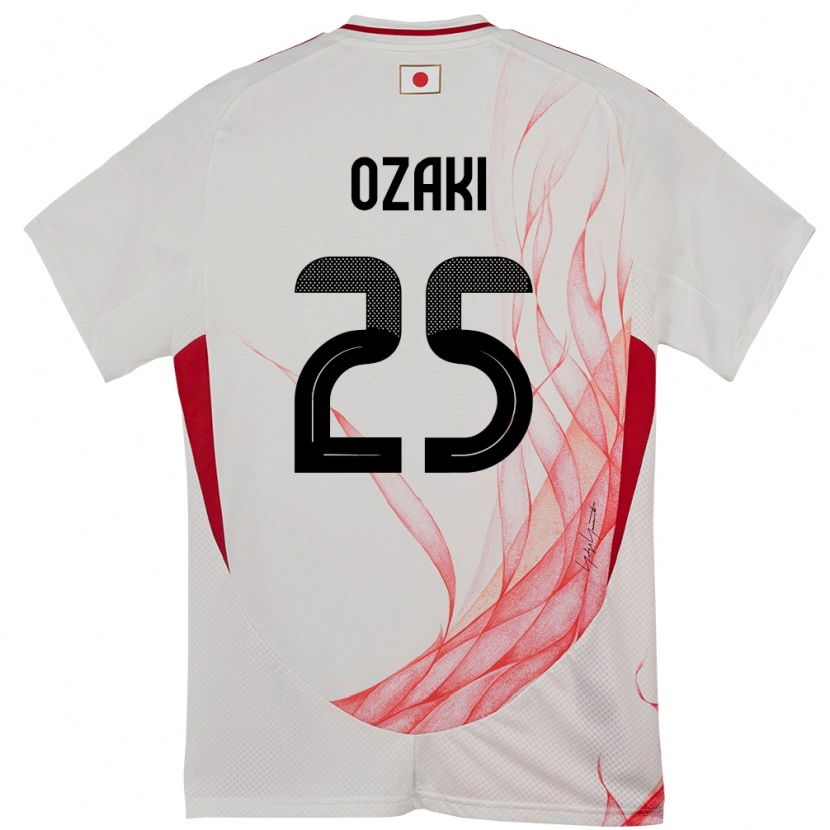Danxen Heren Japan Kairu Ozaki #25 Wit Uitshirt Uittenue 24-26 T-Shirt
