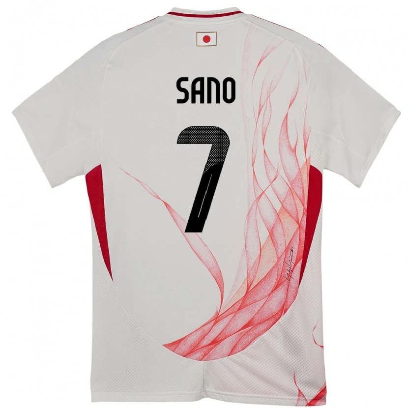 Danxen Heren Japan Kodai Sano #7 Wit Uitshirt Uittenue 24-26 T-Shirt